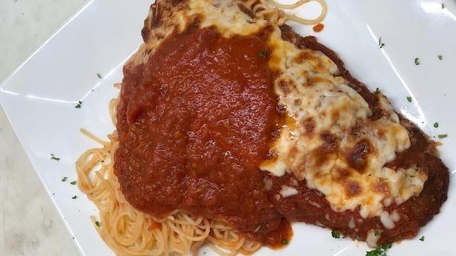Veal Parmigiana.
